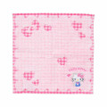 Japan Sanrio Original Petit Towel - Hello Kitty : Gingham Heart Pink - 1