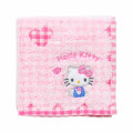 Japan Sanrio Original Petit Towel - Hello Kitty : Gingham Heart Pink - 2