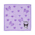 Japan Sanrio Original Petit Towel - Kuromi : Ribbon Heart Purple - 1