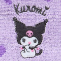 Japan Sanrio Original Petit Towel - Kuromi : Ribbon Heart Purple - 4