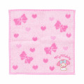 Japan Sanrio Original Petit Towel - My Melody : Ribbon Heart Pink - 1