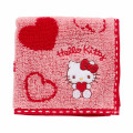 Japan Sanrio Original Petit Towel - Hello Kitty : Heart Red - 2