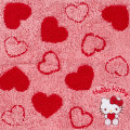 Japan Sanrio Original Petit Towel - Hello Kitty : Heart Red - 3