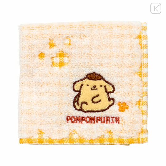Japan Sanrio Original Petit Towel - Pompompurin : Gingham - 2