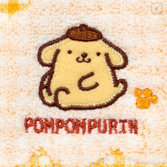 Japan Sanrio Original Petit Towel - Pompompurin : Gingham - 4