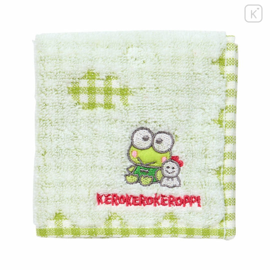 Japan Sanrio Original Petit Towel - Keroppi : Gingham - 2