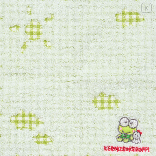 Japan Sanrio Original Petit Towel - Keroppi : Gingham - 3