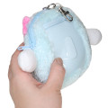 Japan Sanrio Plush Pass Case Pouch with Reel - Cinnamoroll : Daruma - 2