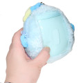 Japan Sanrio Plush Pass Case Pouch with Reel - Hangyodon : Daruma - 2