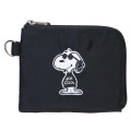 Japan Peanuts Pass Case Card Holder & Coin Case - Snoopy : Joe Cool Black - 1