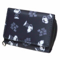 Japan Peanuts Trifold Wallet - Snoopy : Joe Cool Black Hee - 1