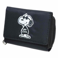 Japan Peanuts Trifold Wallet - Snoopy : Joe Cool Black