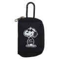 Japan Peanuts Smart Key Case with Carabiner - Snoopy : Joe Cool Black - 1