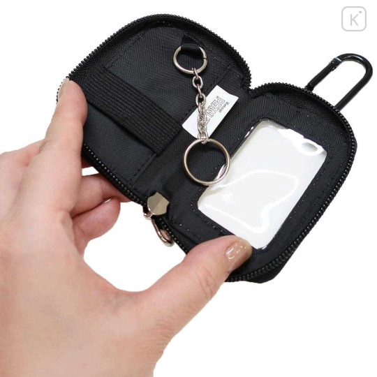 Japan Peanuts Smart Key Case with Carabiner - Snoopy : Joe Cool Black - 3