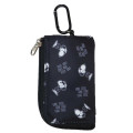 Japan Peanuts Key Case with Reel - Snoopy : Joe Cool Black Hee - 1