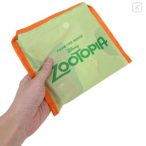 Japan Disney Eco Shopping Bag - Zootopia : Green - 4