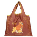 Japan Disney Eco Shopping Bag - Lady and the Tramp : Brown - 1