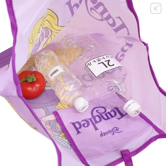 Japan Disney Eco Shopping Bag - Rapunzel : Purple - 3