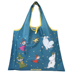 Japan Moomin Eco Shopping Bag - Characters : Dark Green