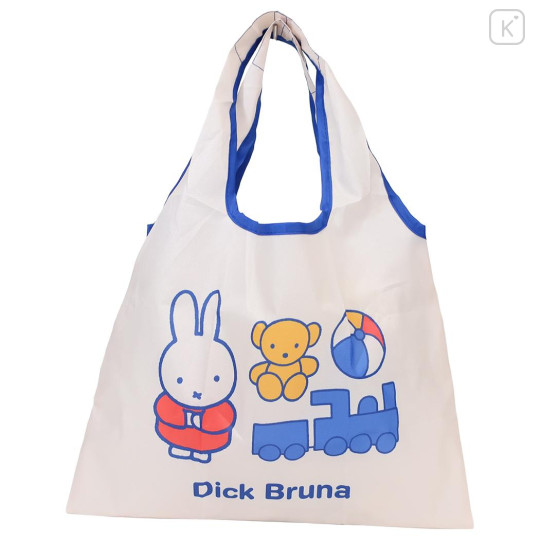 Japan Miffy Eco Shopping Bag - Miffy : Fun Blue White - 1