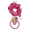 Japan Sanrio Hair Scrunchie - Hello Kitty : Tan Swimsuit Pink - 2