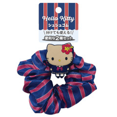 Japan Sanrio Hair Scrunchie - Hello Kitty : Tokimeki Heisei Kogal Tan