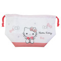 Japan Sanrio Drawstring Pouch & Lunch Bag - Hello Kitty : Ribbon - 3