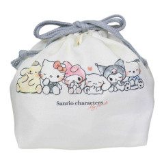 Japan Sanrio Drawstring Pouch & Lunch Bag - Characters Love