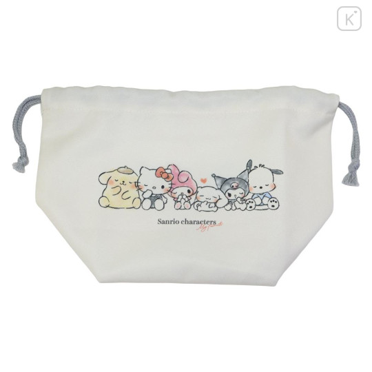 Japan Sanrio Drawstring Pouch & Lunch Bag - Characters Love - 3