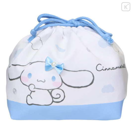 Japan Sanrio Drawstring Pouch & Lunch Bag - Cinnamoroll : Ribbon - 1