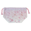 Japan Sanrio Drawstring Pouch & Lunch Bag - Hello Kitty & Tiny Chum : Sakura Cherry Blossom - 2
