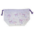 Japan Sanrio Drawstring Pouch & Lunch Bag - Kuromi : Sakura Cherry Blossom - 2