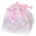 Japan Sanrio Drawstring Pouch & Lunch Bag - My Melody : Sakura Cherry Blossom - 1
