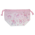 Japan Sanrio Drawstring Pouch & Lunch Bag - My Melody : Sakura Cherry Blossom - 2