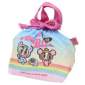 Japan Angel Blue Drawstring Pouch & Lunch Bag - Rainbow - 1