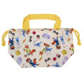 Japan Disney Drawstring Pouch & Lunch Bag - Zootopia : Light Yellow - 2