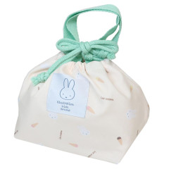 Japan Miffy Drawstring Pouch & Lunch Bag - Miffy : Ice Cream