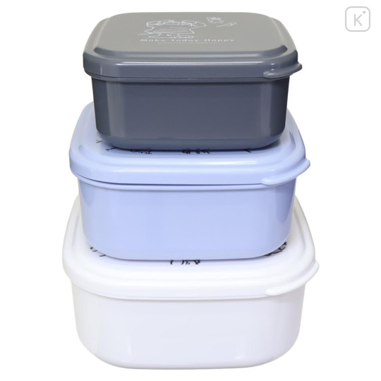 Japan Peanuts Nesting Food Storage Container Set - Snoopy : Brother - 2