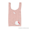 Japan Sanrio Eco Shopping Bag & Mascot Pouch - Hello Kitty : Pastel - 1