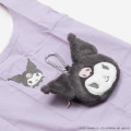 Japan Sanrio Eco Shopping Bag & Mascot Pouch - Kuromi : Pastel - 2