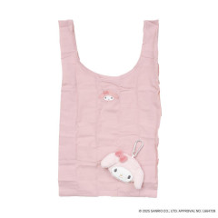 Japan Sanrio Eco Shopping Bag & Mascot Pouch - My Melody : Pastel