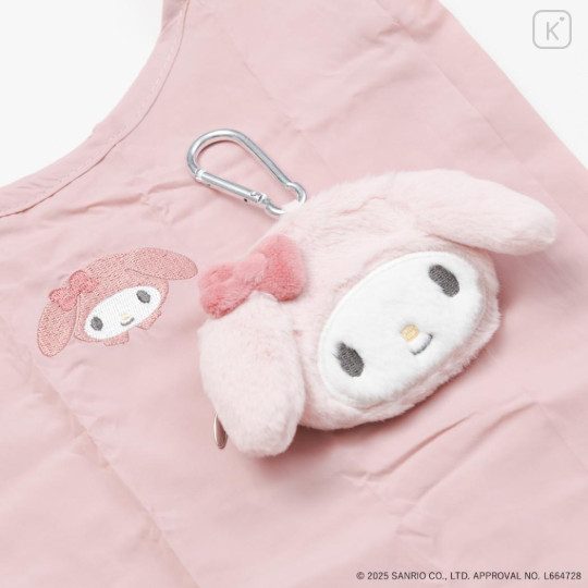 Japan Sanrio Eco Shopping Bag & Mascot Pouch - My Melody : Pastel - 2