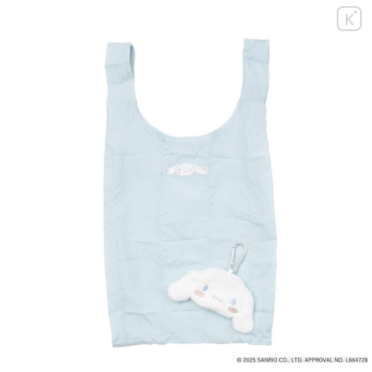 Japan Sanrio Eco Shopping Bag & Mascot Pouch - Cinnamoroll : Pastel - 1