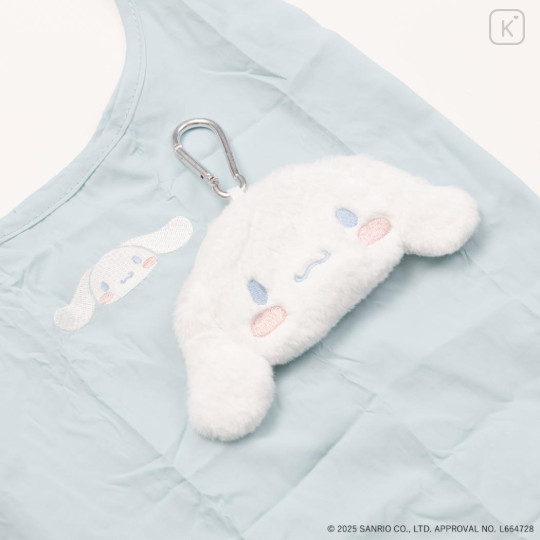 Japan Sanrio Eco Shopping Bag & Mascot Pouch - Cinnamoroll : Pastel - 2
