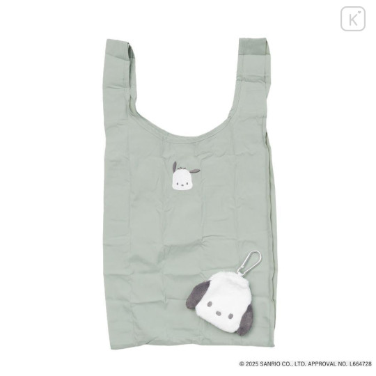 Japan Sanrio Eco Shopping Bag & Mascot Pouch - Pochacco : Pastel - 1