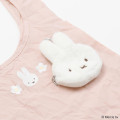 Japan Miffy Eco Shopping Bag & Mascot Pouch - Miffy : Pastel Pink - 2