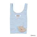 Japan Miffy Eco Shopping Bag & Mascot Pouch - Boris : Pastel Blue - 1