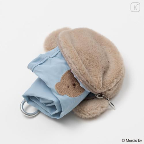Japan Miffy Eco Shopping Bag & Mascot Pouch - Boris : Pastel Blue - 5