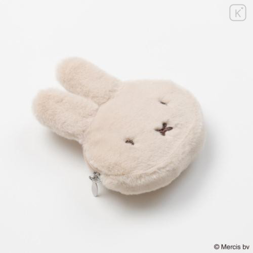 Japan Miffy Eco Shopping Bag & Mascot Pouch - Miffy : Pastel Beige - 4