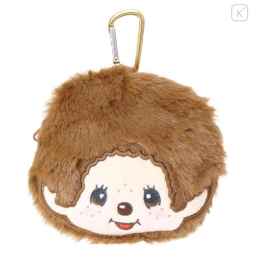 Japan Monchhichi Eco Shopping Bag & Mascot Pouch - Boy Pastel Beige - 4